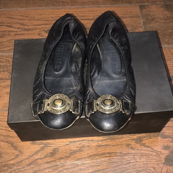 Cute Burberry leather ballet flats - Picture 5 of 14